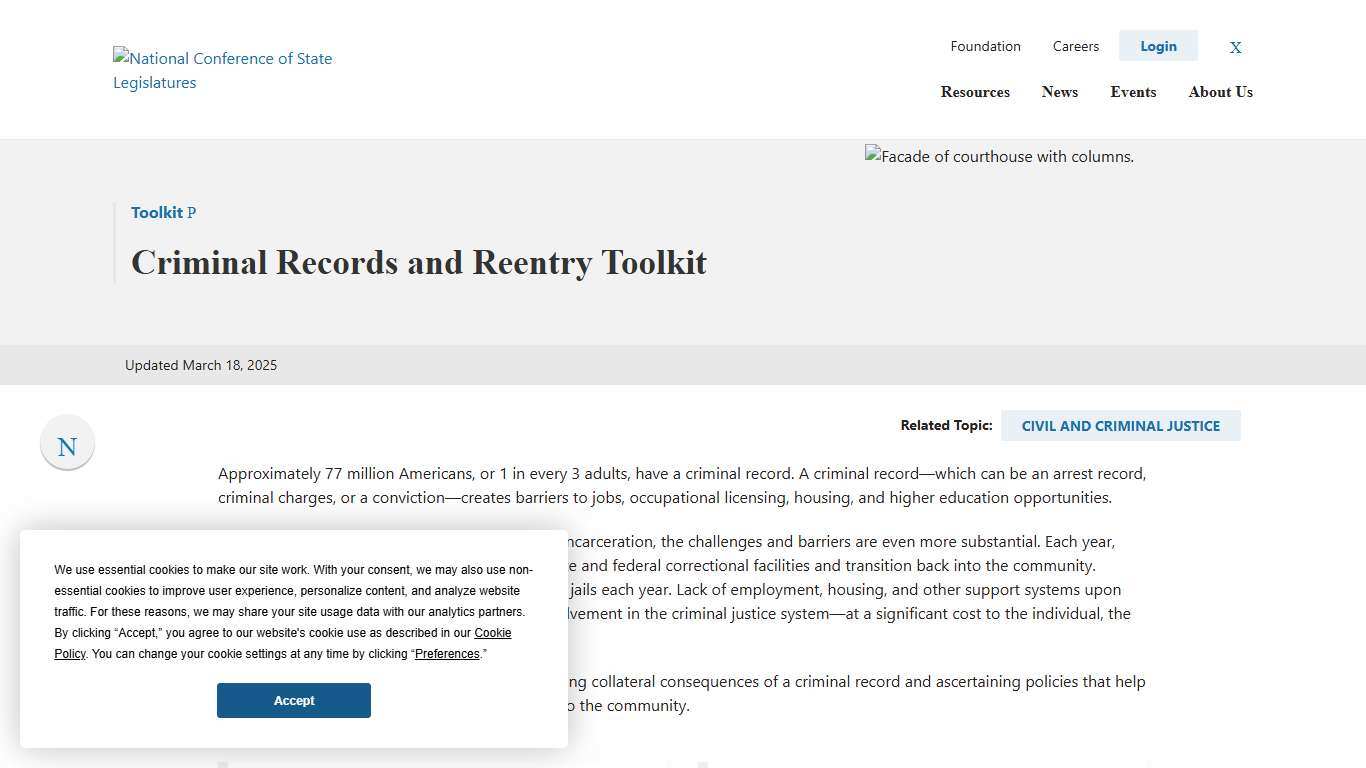 Criminal Records and Reentry Toolkit