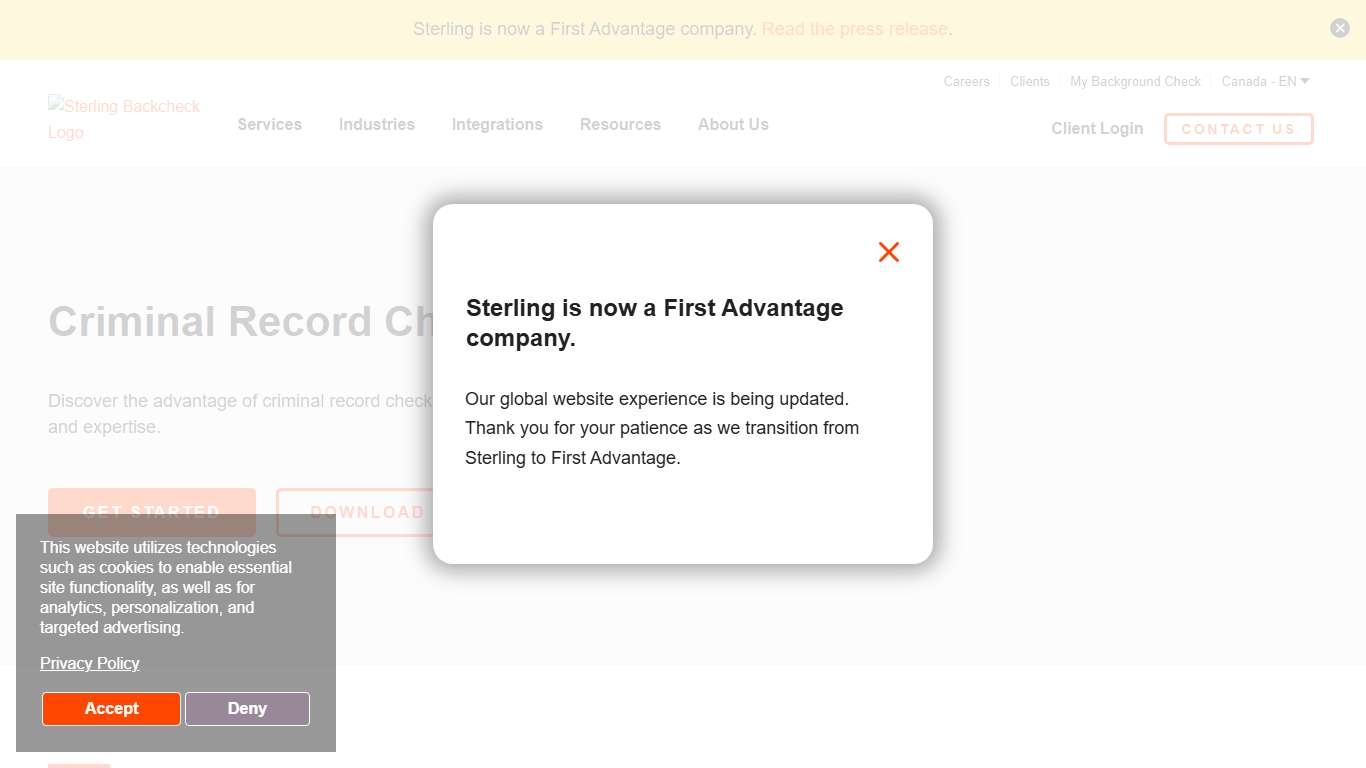 Criminal Record Checks - Sterling, a First Advantage company